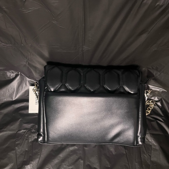 NWT!! Jason Wu Purse Black With Gold Metal Strap & Quilted Vegan Leather! - Picture 2 of 6
